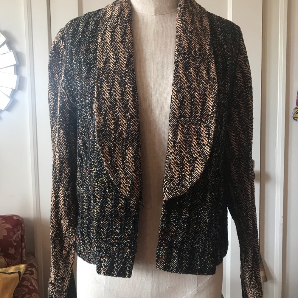 Knit sweater blazer